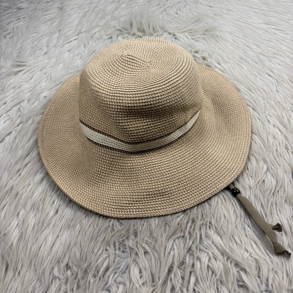 Solar Escape Women's OS Adjustable Wide Brim Sun Hat Beach Gardening Resort